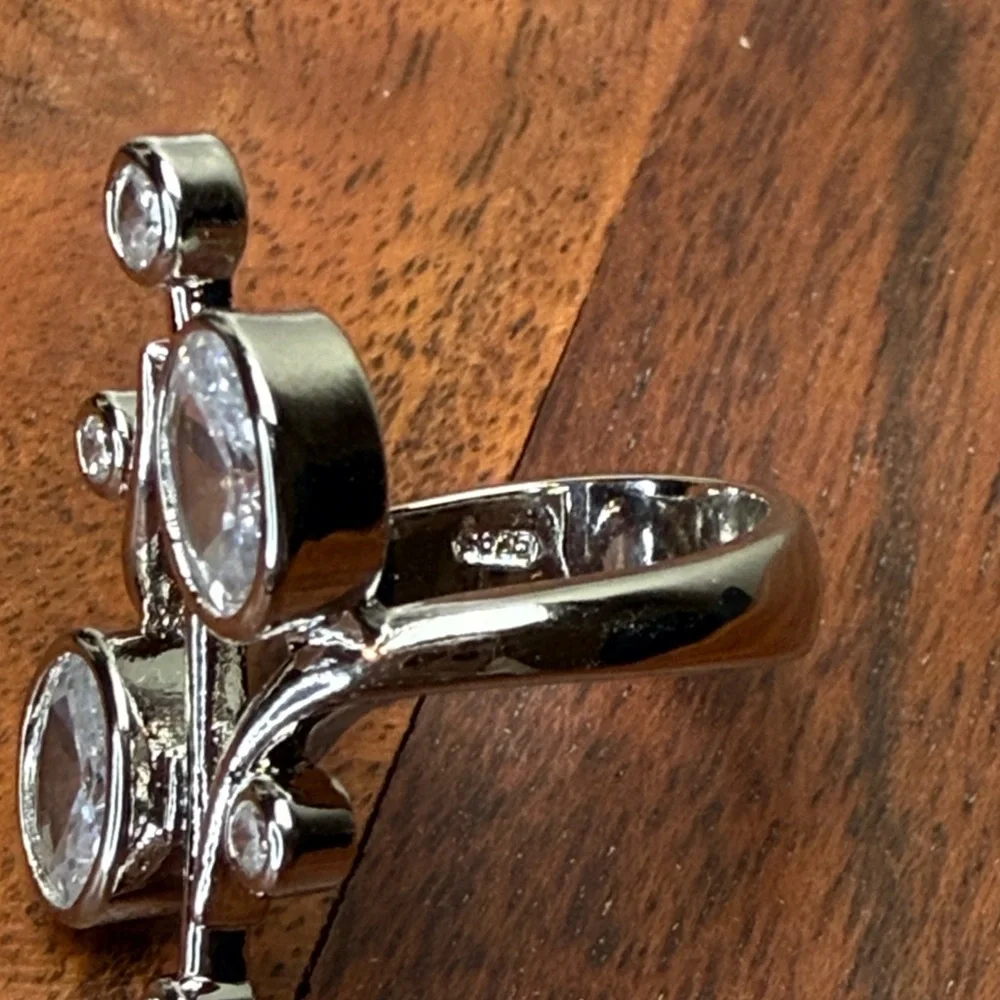Sterling Silver Modern Sculpture Ring